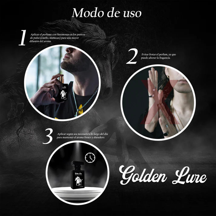 GOLDEN LURE MEN™ - PERFUME DE FEROMONAS 100% EFECTIVO